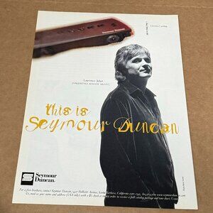 Laurence Juber - SEYMOUR DUNCAN PICKUPS - Print Ad - 2001